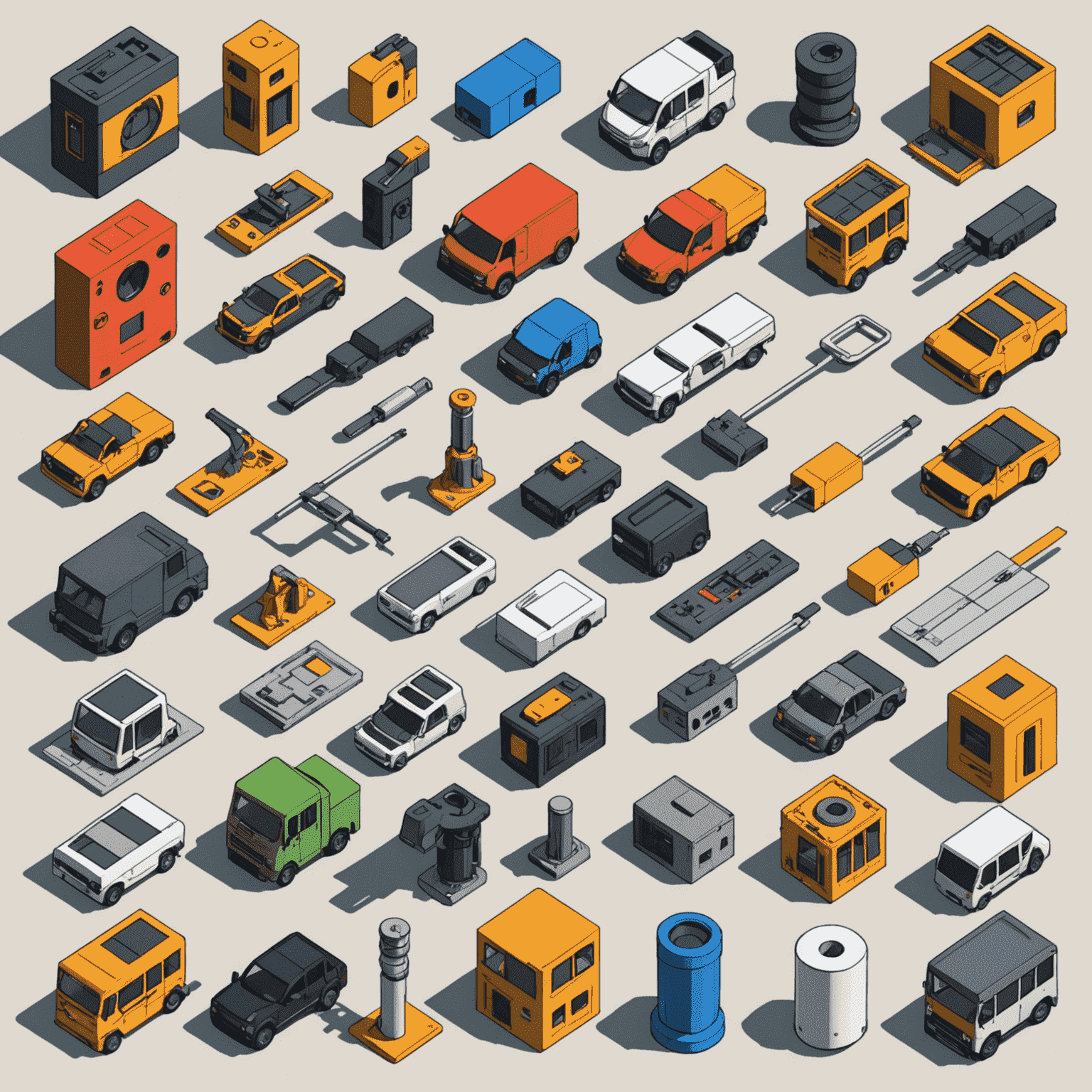 Collection of SketchUp plugins icons arranged in a grid showing various 3D modeling tools and extensions for efficiency