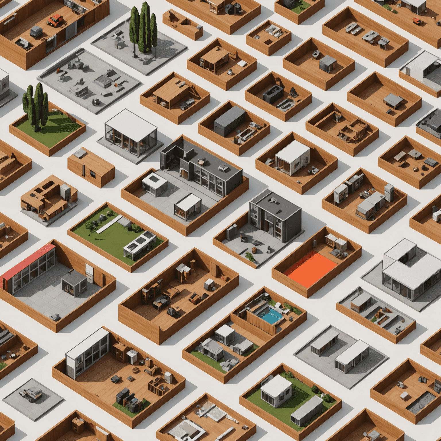 Collection of SketchUp plugins displayed in a grid layout, showing icons for rendering, measurement, and modeling tools that enhance 3D modeling efficiency