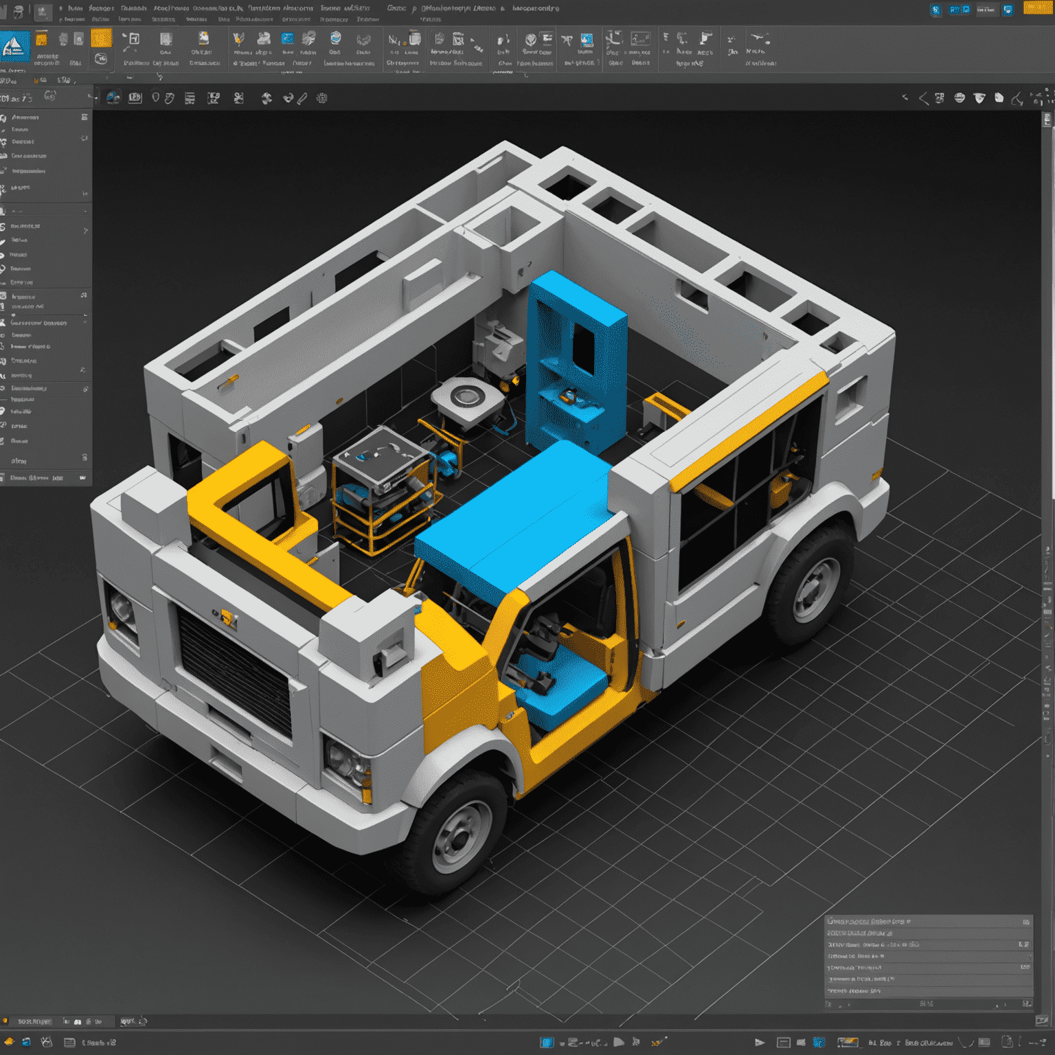 Screenshot showing Solid Inspector² analyzing a 3D model with highlighted problem areas and suggested fixes
