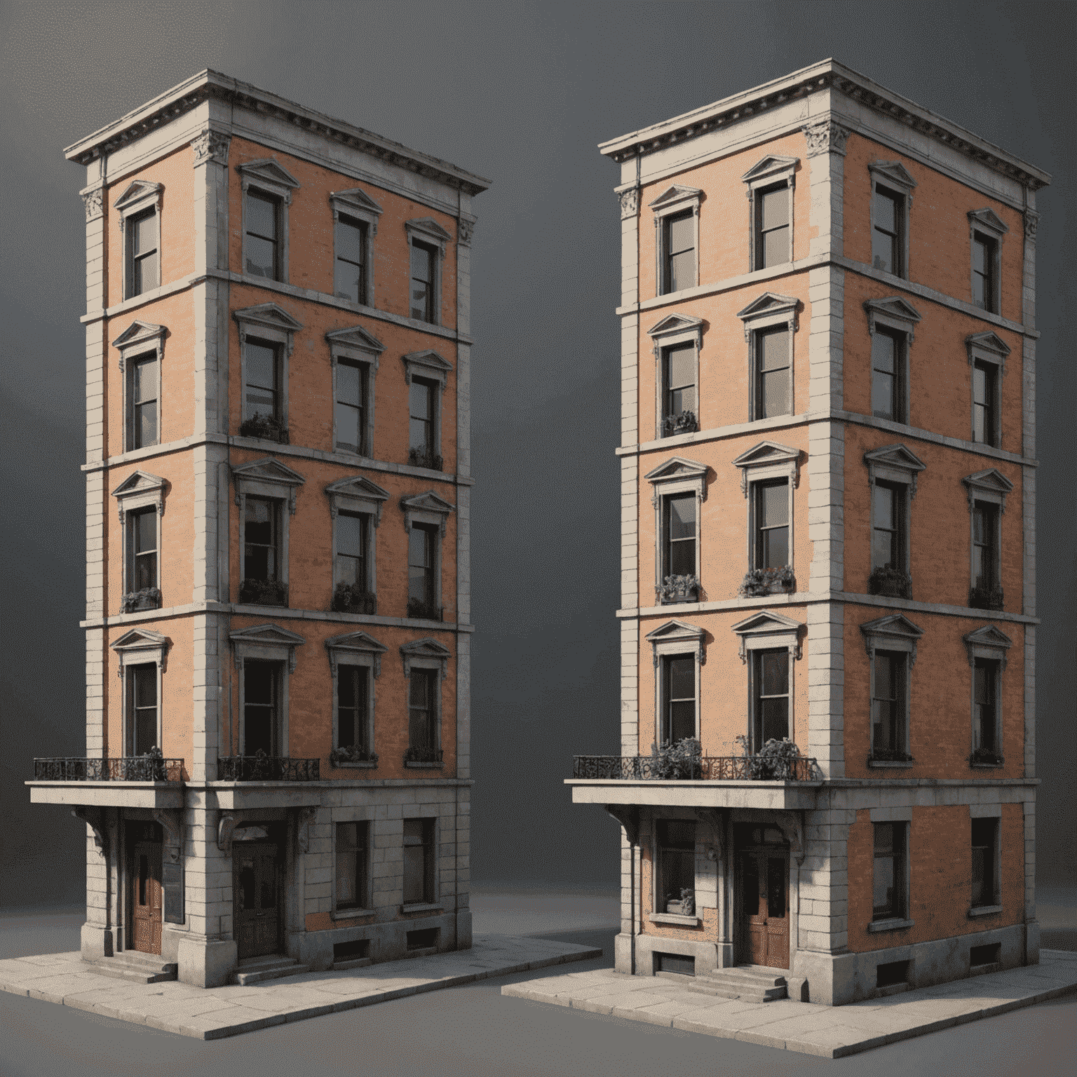 Side-by-side comparison of an overly detailed 3D model causing performance issues versus an optimized model with appropriate level of detail