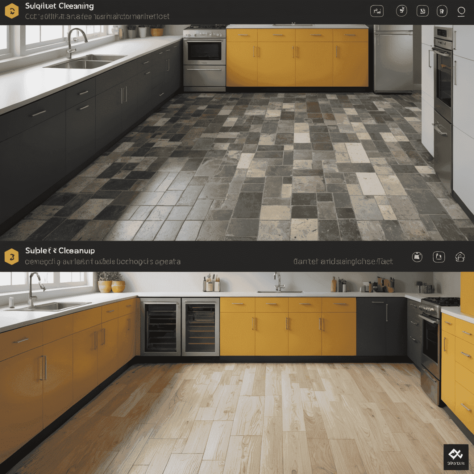 Screenshot of the CleanUp³ plugin interface showing various cleaning options and a before/after comparison of a 3D model